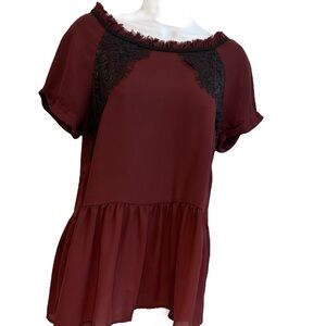 Gorgeous Burgundy blouse